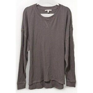 7 For All Mankind Men’s Waffle Knit Shirt Sz XXL Grey